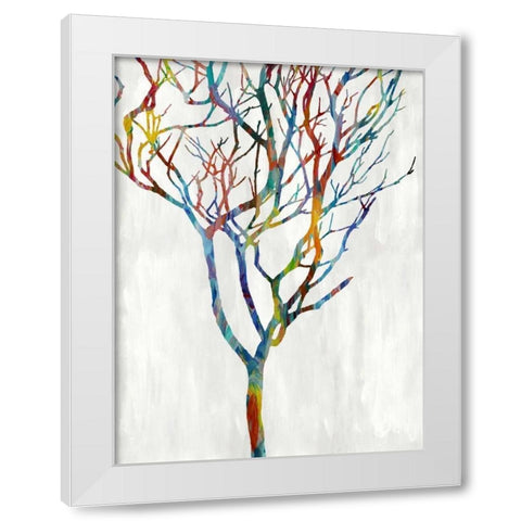 Branches I White Modern Wood Framed Art Print by Webster, Kyle