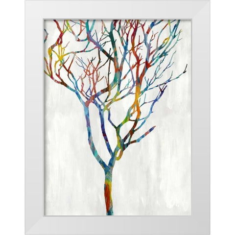 Branches I White Modern Wood Framed Art Print by Webster, Kyle