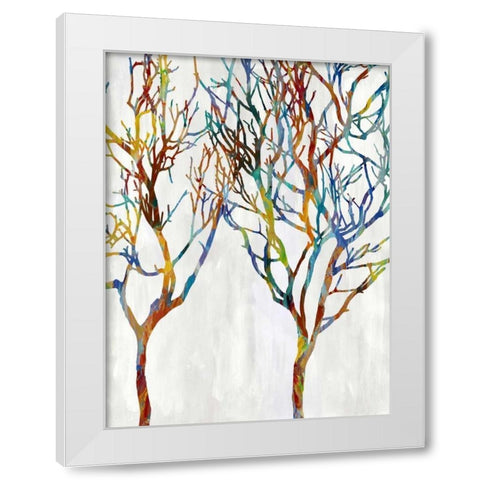 Branches II White Modern Wood Framed Art Print by Webster, Kyle