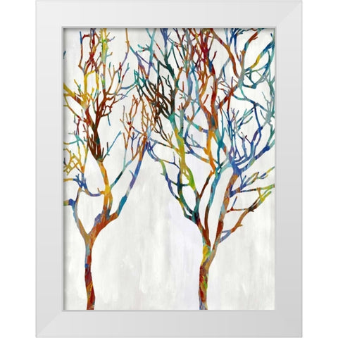 Branches II White Modern Wood Framed Art Print by Webster, Kyle