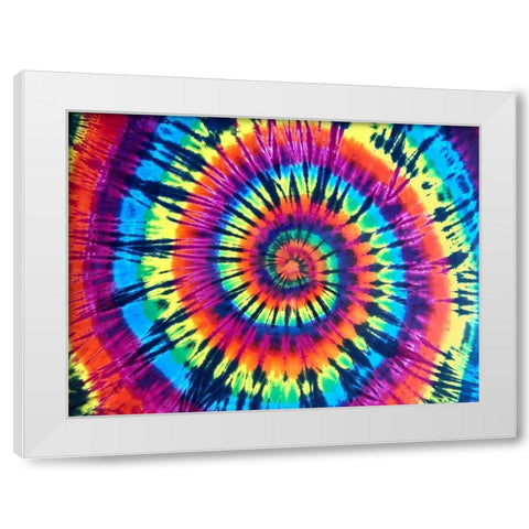 Tie Dye Rainbow White Modern Wood Framed Art Print by Kearns, Molly