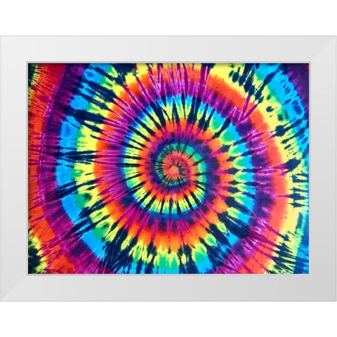 Tie Dye Rainbow White Modern Wood Framed Art Print by Kearns, Molly