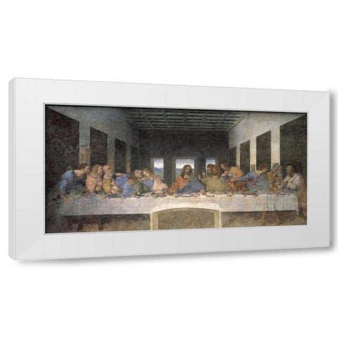 L ultima cena White Modern Wood Framed Art Print by Da Vinci, Leonardo