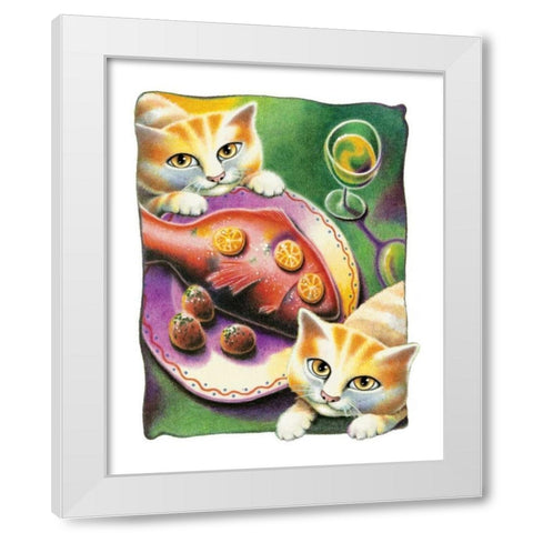 Chardonnay White Modern Wood Framed Art Print by Seeley, Laura