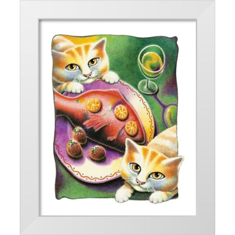 Chardonnay White Modern Wood Framed Art Print by Seeley, Laura