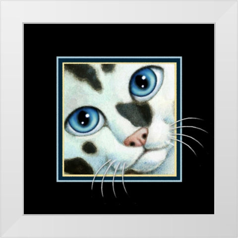 Cookies and Cream (Detail Blue White Modern Wood Framed Art Print by Seeley, Laura