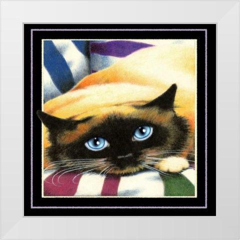 Crossroads (Black) White Modern Wood Framed Art Print by Seeley, Laura