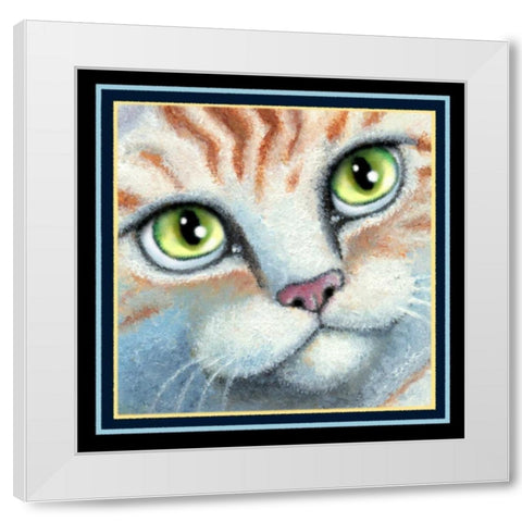 Dinner and a Movie (Detail Gre White Modern Wood Framed Art Print by Seeley, Laura