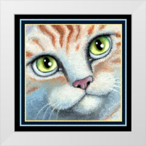 Dinner and a Movie (Detail Gre White Modern Wood Framed Art Print by Seeley, Laura