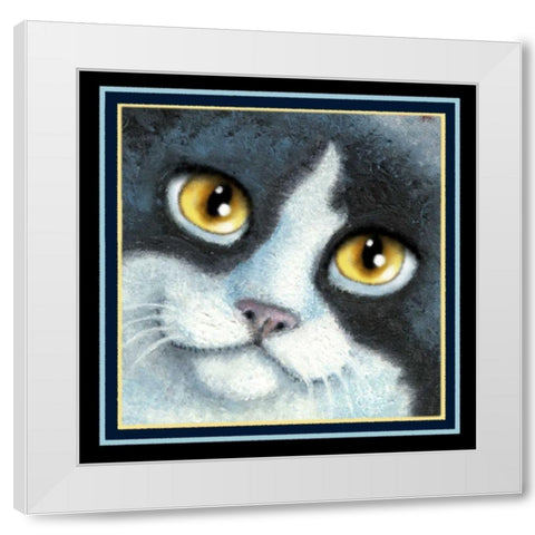 Dinner and a Movie (Detail Yel White Modern Wood Framed Art Print by Seeley, Laura