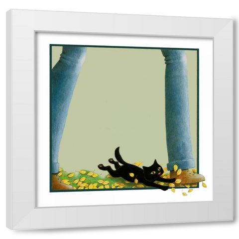 Fast Friends (no Verse) White Modern Wood Framed Art Print by Seeley, Laura