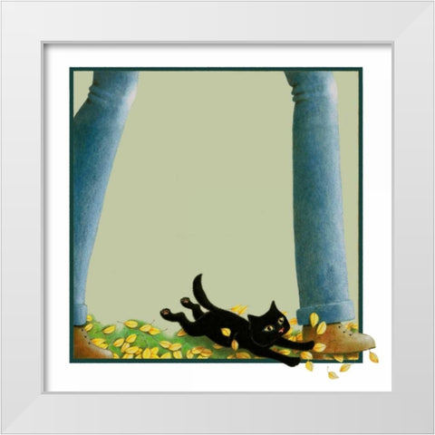 Fast Friends (no Verse) White Modern Wood Framed Art Print by Seeley, Laura