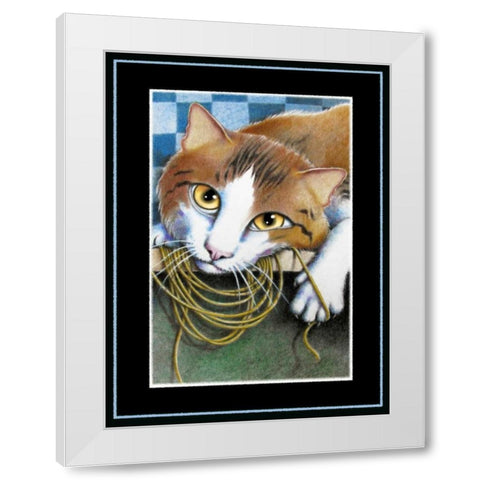 Hanging on Your Every Word White Modern Wood Framed Art Print by Seeley, Laura