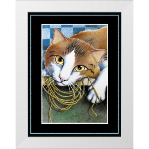 Hanging on Your Every Word White Modern Wood Framed Art Print by Seeley, Laura
