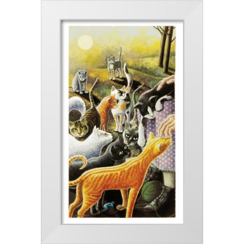 Happy Hour White Modern Wood Framed Art Print by Seeley, Laura