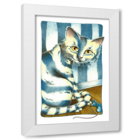 Hidden Pleasures White Modern Wood Framed Art Print by Seeley, Laura