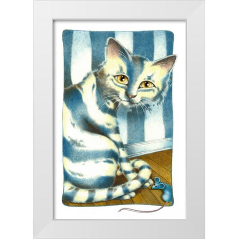 Hidden Pleasures White Modern Wood Framed Art Print by Seeley, Laura