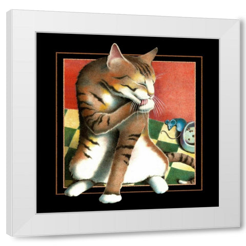 Kahlua and Cream (Black) White Modern Wood Framed Art Print by Seeley, Laura