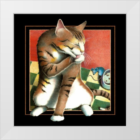 Kahlua and Cream (Black) White Modern Wood Framed Art Print by Seeley, Laura