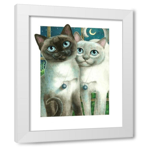 Nights in White Satin White Modern Wood Framed Art Print by Seeley, Laura