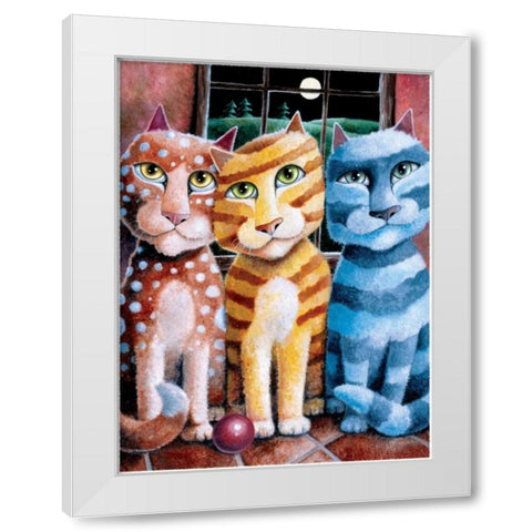 Party Night White Modern Wood Framed Art Print by Seeley, Laura