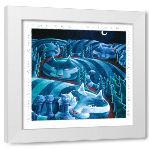 Solo Tryst White Modern Wood Framed Art Print by Seeley, Laura