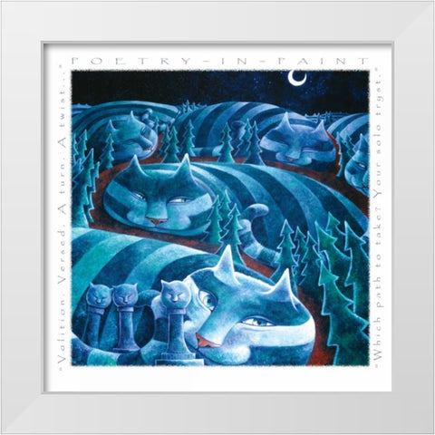 Solo Tryst White Modern Wood Framed Art Print by Seeley, Laura