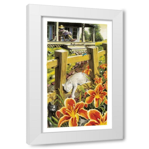 Pride and Joy White Modern Wood Framed Art Print by Seeley, Laura