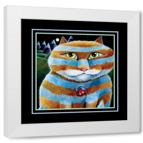 Prince Charming (Black) White Modern Wood Framed Art Print by Seeley, Laura