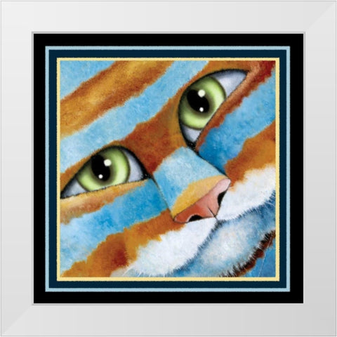 Prince Charmng (Detail) White Modern Wood Framed Art Print by Seeley, Laura