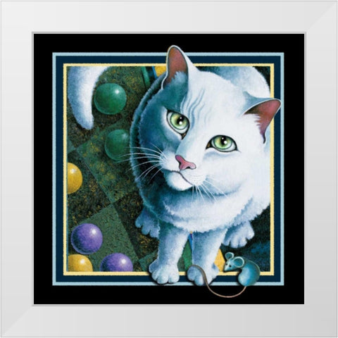 Royal Highness (Black) White Modern Wood Framed Art Print by Seeley, Laura