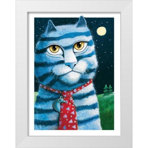 The Physician (with Mouse) White Modern Wood Framed Art Print by Seeley, Laura