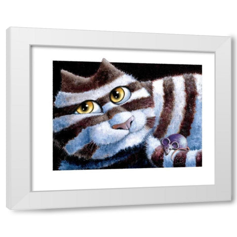 Waiting For You White Modern Wood Framed Art Print by Seeley, Laura