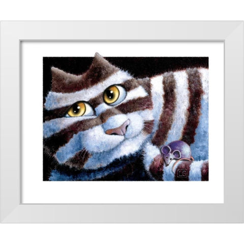 Waiting For You White Modern Wood Framed Art Print by Seeley, Laura