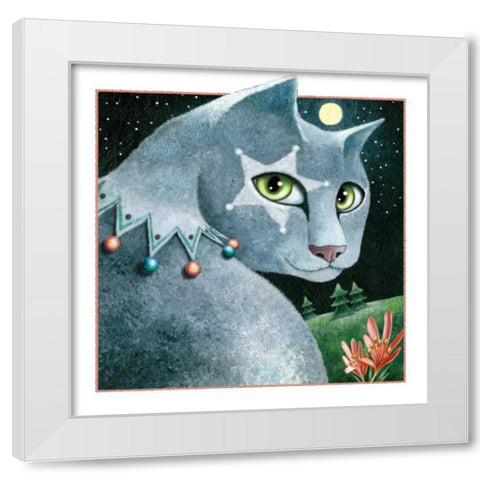 Wish Upon a Star White Modern Wood Framed Art Print by Seeley, Laura