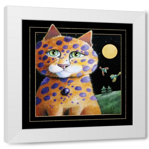 Wishes Do Come True (Black) White Modern Wood Framed Art Print by Seeley, Laura