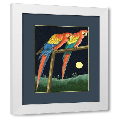Double Talk White Modern Wood Framed Art Print by Seeley, Laura