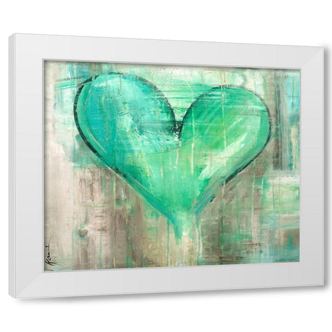 Full Frontal White Modern Wood Framed Art Print by Lerner, Kami