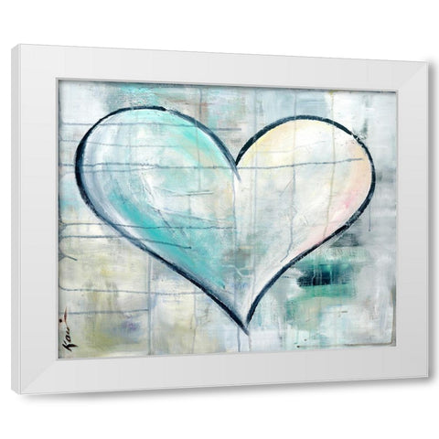 Look of Love White Modern Wood Framed Art Print by Lerner, Kami