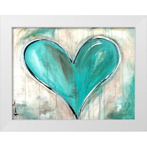 Tell Me When White Modern Wood Framed Art Print by Lerner, Kami