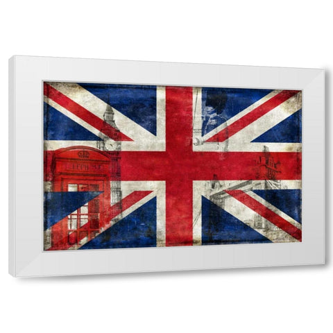 The English Way White Modern Wood Framed Art Print by Wilson, Luke