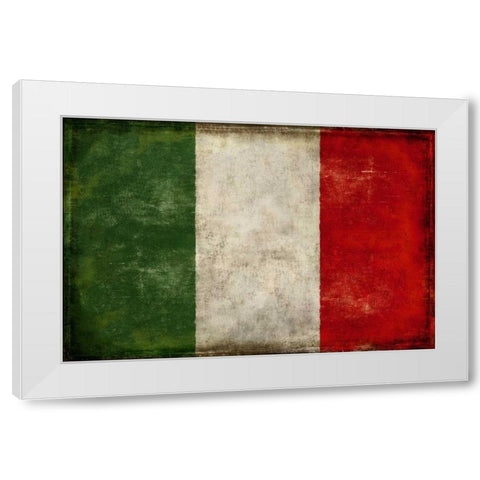 Italia White Modern Wood Framed Art Print by Wilson, Luke