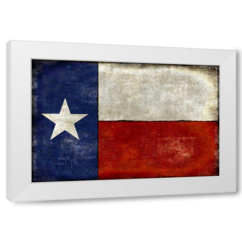 Lone Star White Modern Wood Framed Art Print by Wilson, Luke