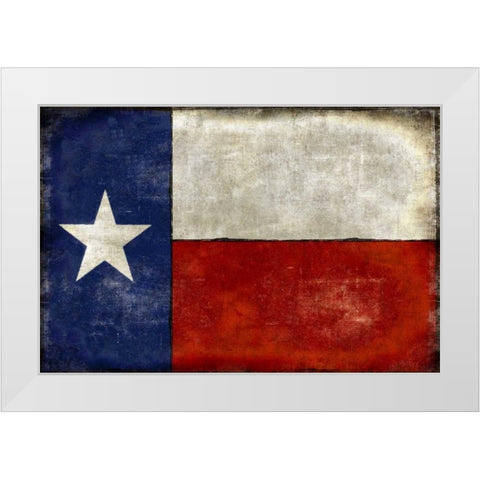 Lone Star White Modern Wood Framed Art Print by Wilson, Luke