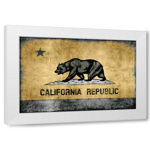 Golden State White Modern Wood Framed Art Print by Wilson, Luke
