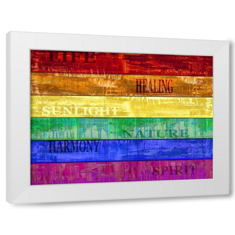 Pride White Modern Wood Framed Art Print by Wilson, Luke