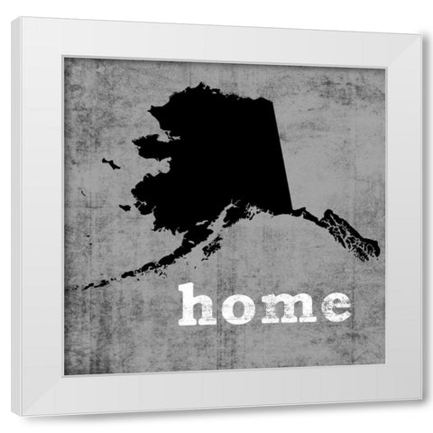 AlaskaÂ  White Modern Wood Framed Art Print by Wilson, Luke