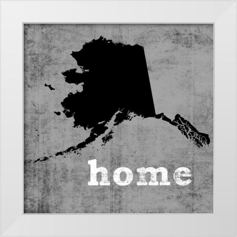 AlaskaÂ  White Modern Wood Framed Art Print by Wilson, Luke