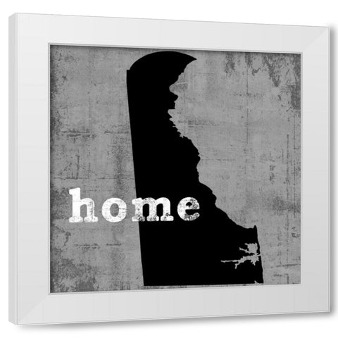 DelawareÂ  White Modern Wood Framed Art Print by Wilson, Luke