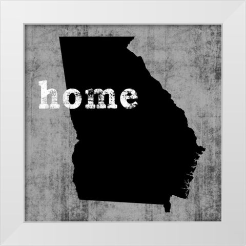 GeorgiaÂ  White Modern Wood Framed Art Print by Wilson, Luke